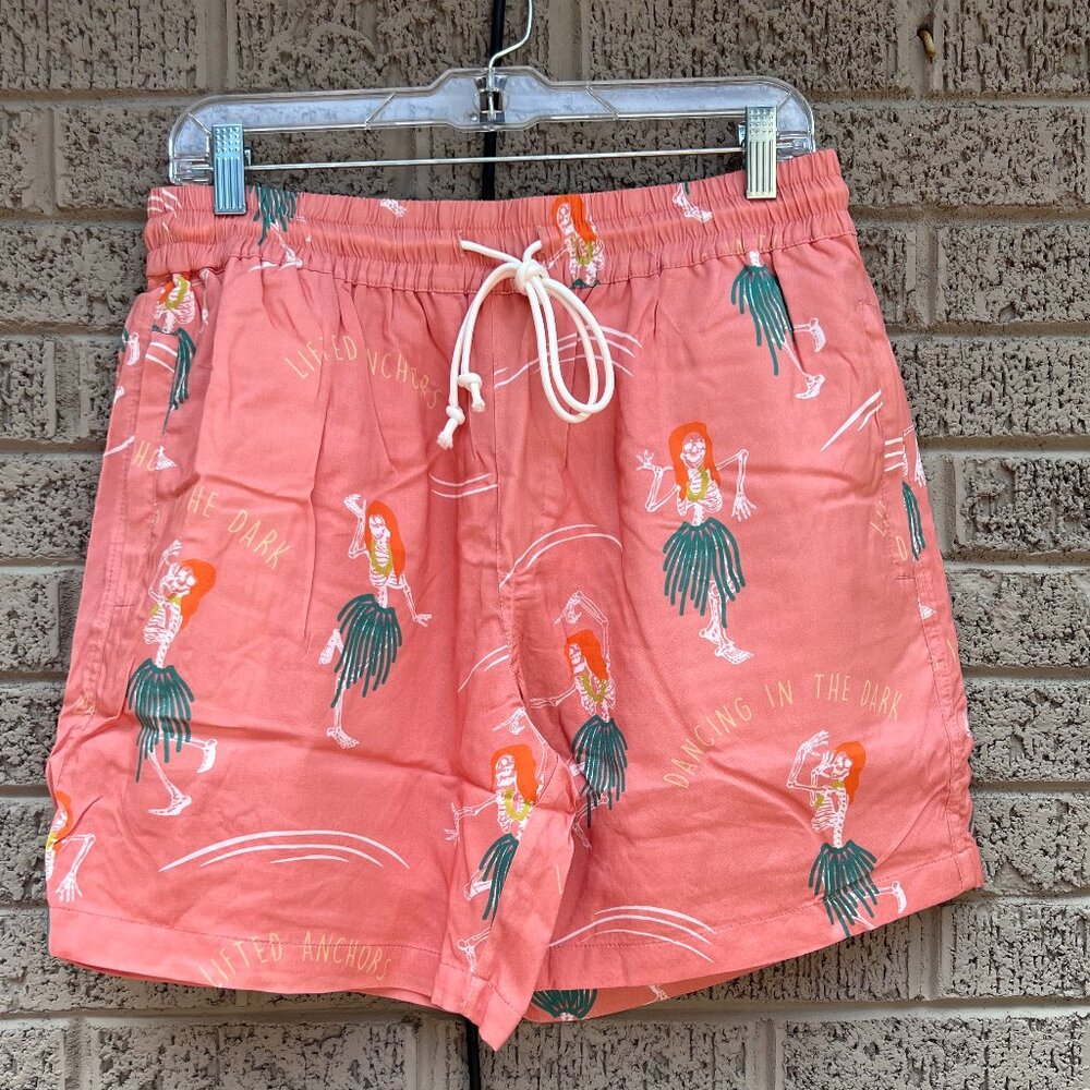 Lifted Anchors Hula Bones Ocean Shorts NWT Small